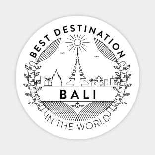 Bali Minimal Badge Design Magnet